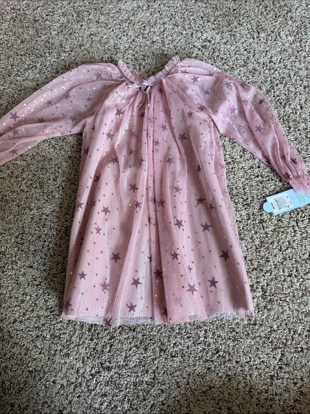 Girls Blush Star Dress - Size 4T - NWT